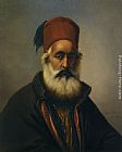 Eugene Verboeckhoven Canvas Paintings - Portrait of a Dignitary Possibly Ibrahim Pacha